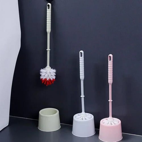 brosse de toilette luxe nettoyage souple long manche sans angle mort - vue 7 sur 8