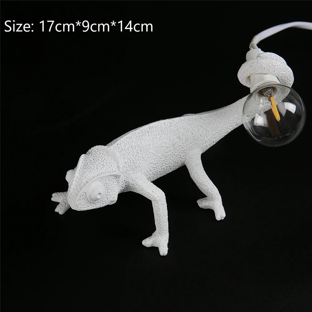 veilleuse lézard nordique lampe décorative moderne à LED - vue 9 sur 11