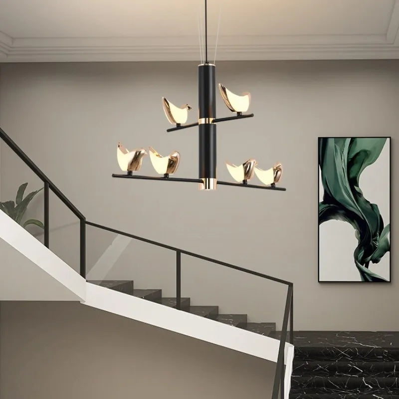 suspension créative en forme d'oiseau pour décoration moderne - vue 6 sur 13