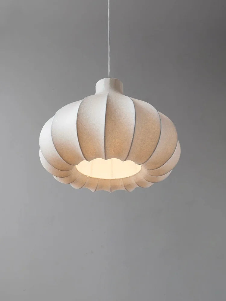 lustre nordique minimaliste wabi sabi en soie led