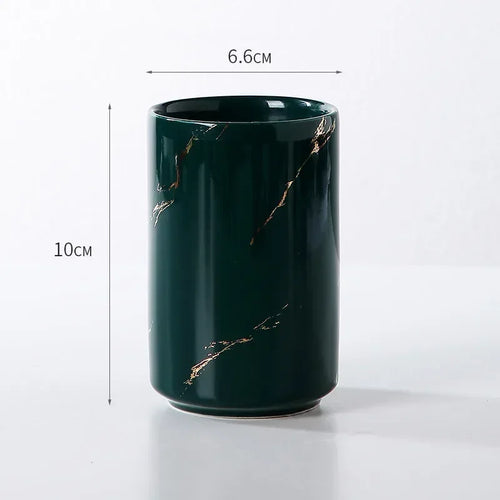 tasse en céramique pour couple porte-brosse à dents et rangement - vue 19 sur 22