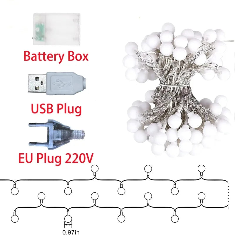 guirlande lumineuse à led pour fêtes et décorations diverses