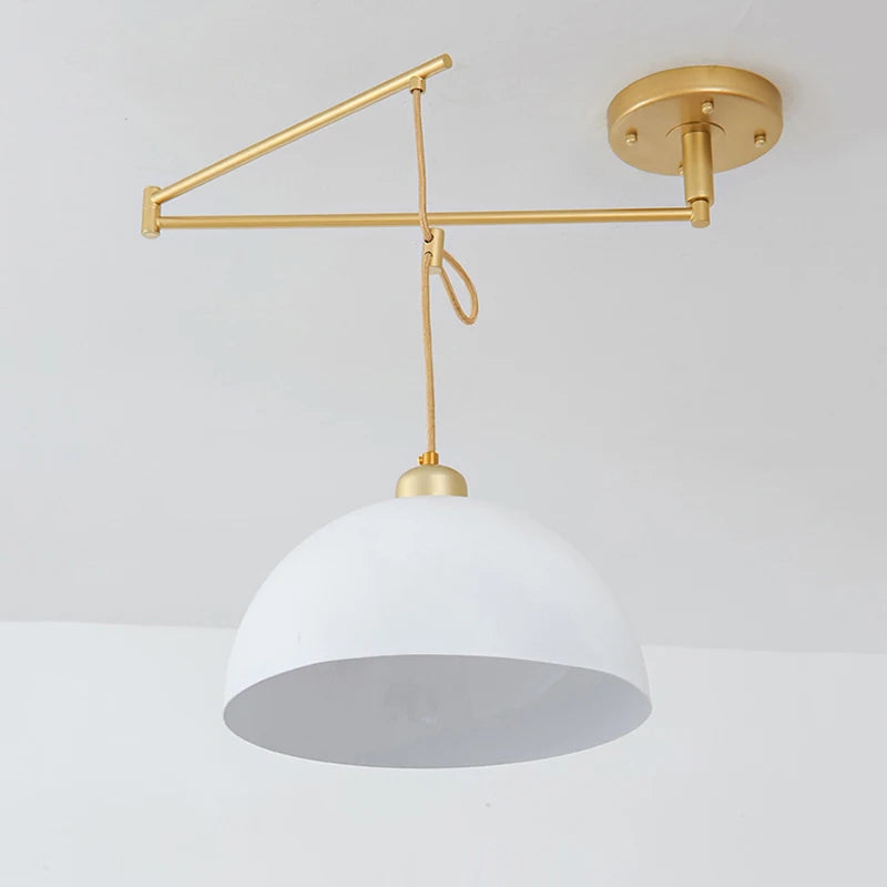 lampe pendante nordique avec conception pliante et culbuteur