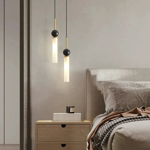 suspension en marbre naturel avec cordon réglable nouvelle collection - vue 4 sur 16