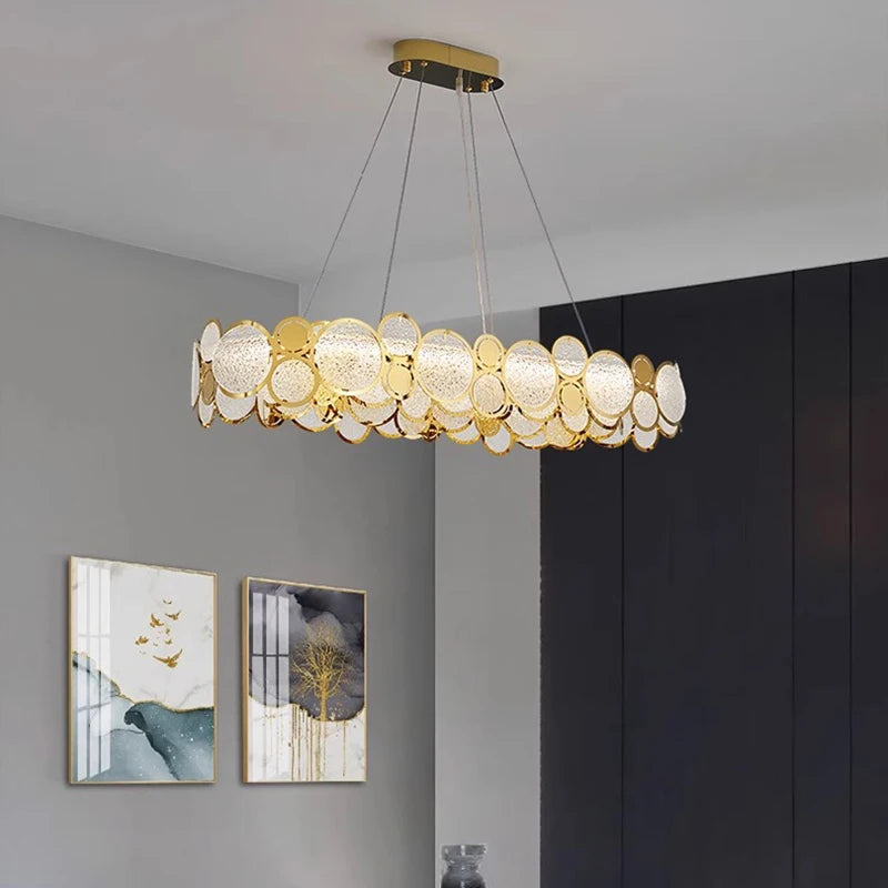 lustre moderne led de luxe pour éclairage intérieur