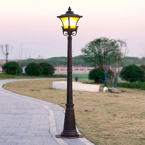 lampadaire de jardin rétro en aluminium antirouille étanche