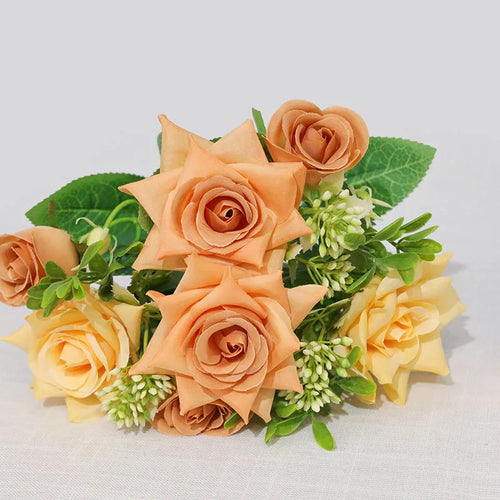 bouquet de fleurs artificielles pour décoration et cadeau - vue 6 sur 12