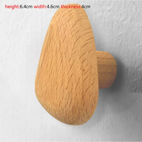 porte-manteau mural en bois naturel pour rangement décoratif - vue 12 sur 12
