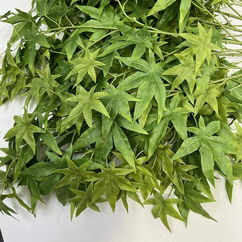 plantes artificielles en soie décoratives feuillage d'érable pour intérieur