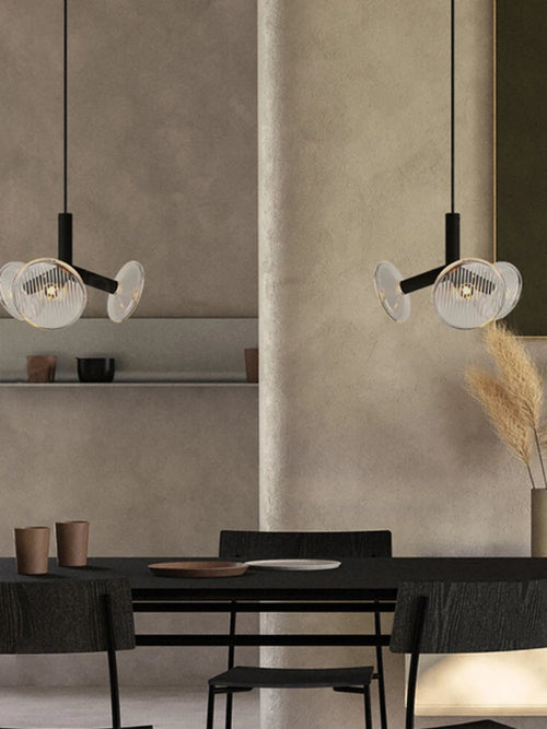 lustre créatif postmoderne en verre pour décoration intérieure