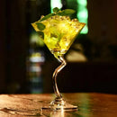 Verres martini incurvés design créatif pour bar maison