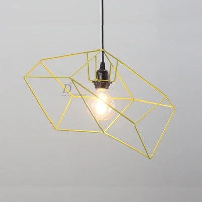suspension nordique simple en fer design géométrique moderne - vue 6 sur 8