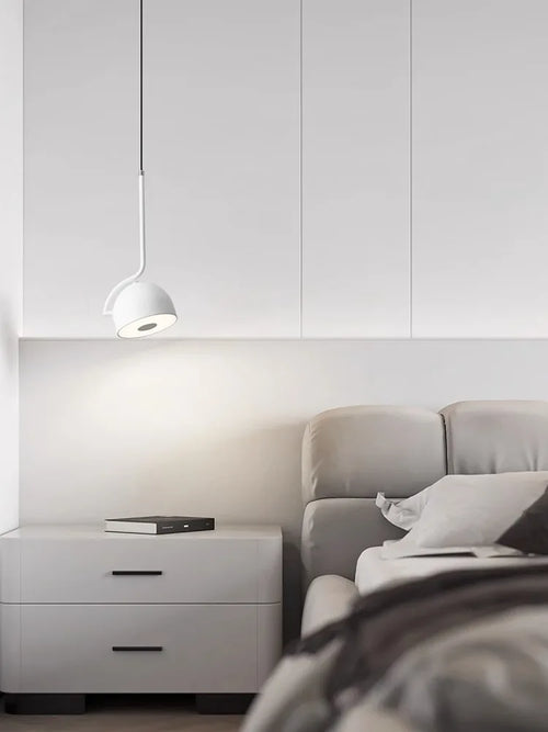 lustre minimaliste moderne à tête unique lampe led rotative