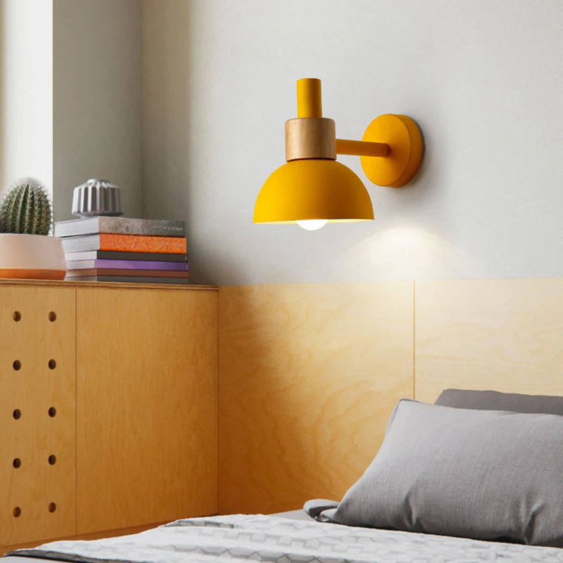 Applique murale nordique moderne pour Macarons couloir lampe de chevet salon chambre décoration éclairage E27 Base tête applique luminaire