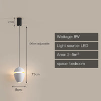 Suspension LED design intérieur de couleur cuivrée