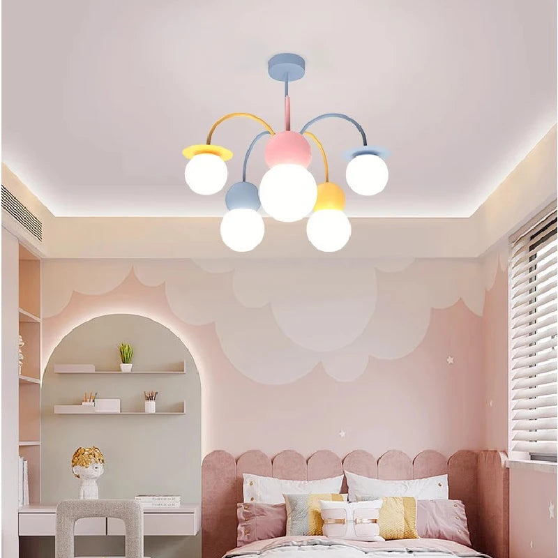 plafonnier happy planet led pour chambre d'enfant créatif et ludique - vue 3 sur 10
