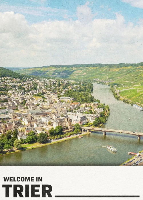 affiche de sites touristiques célèbres des villes allemandes