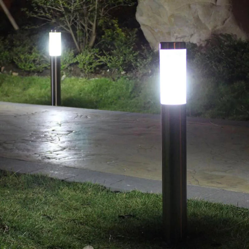 Lampe LED extérieure moderne en acier inoxydable