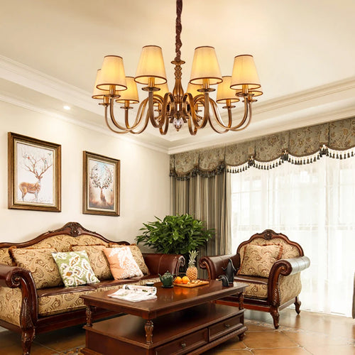 lustre de luxe classique suspension éclairage décorations luminaires de plafond - vue 5 sur 15