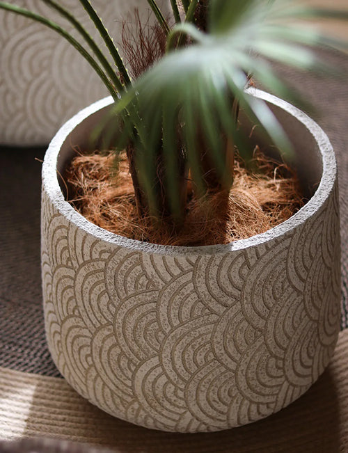 moule en silicone pour pot de fleurs nordique rond
