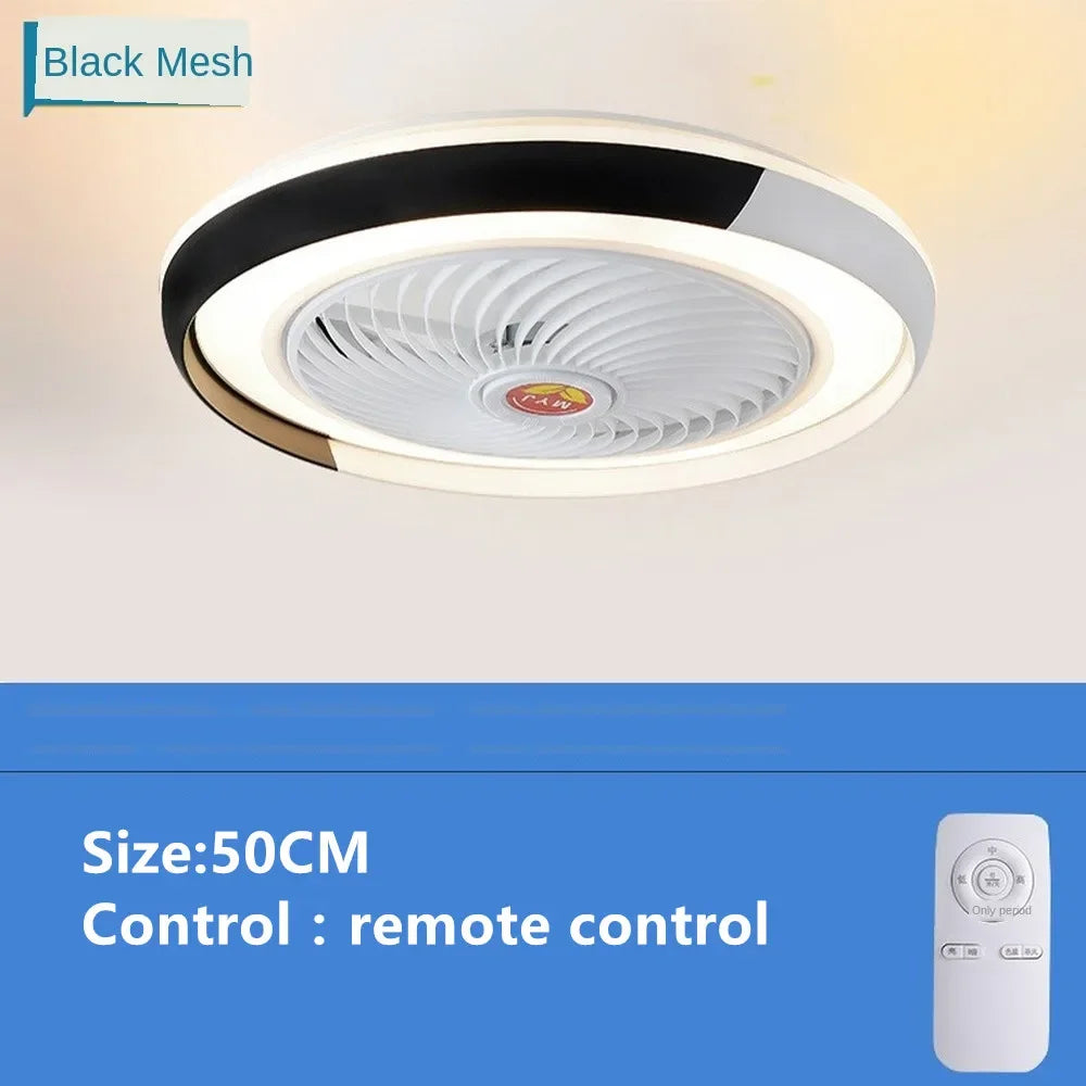 ventilateur de plafond intelligent bluetooth avec lumière télécommande - vue 12 sur 16