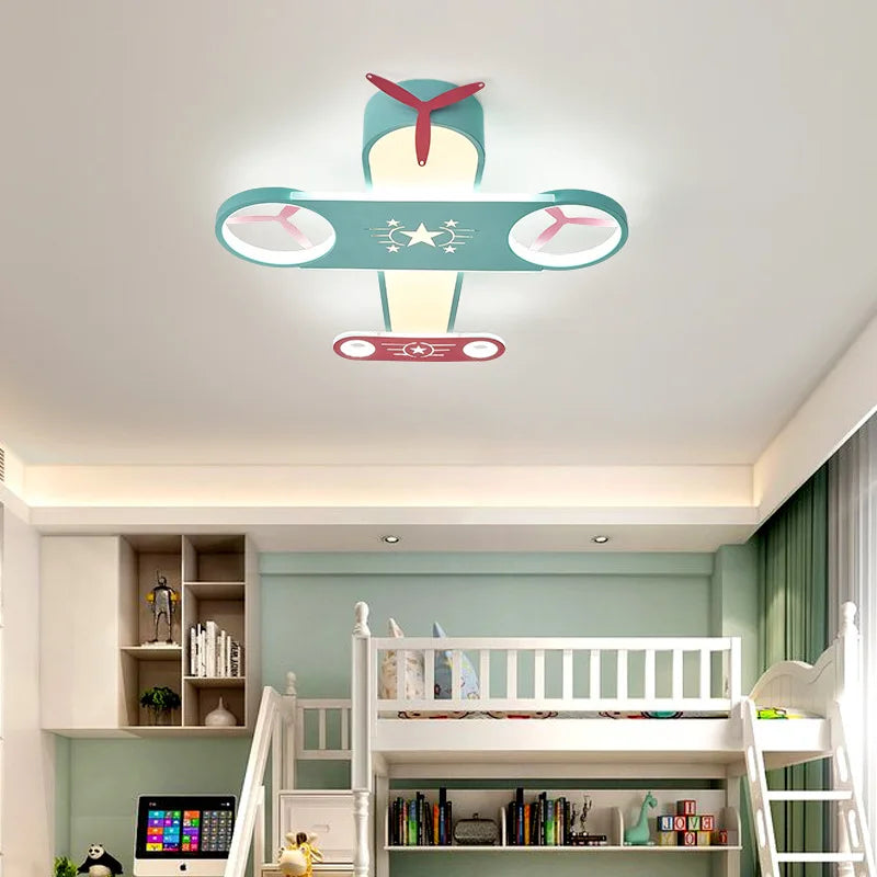 lustre moderne led en forme d'avion pour éclairage intérieur - vue 3 sur 8