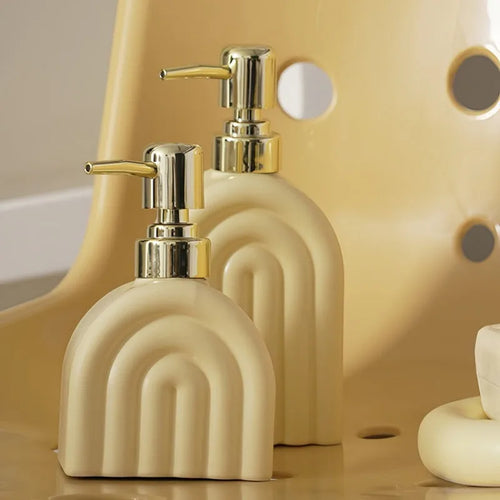 distributeur de savon en céramique portable pour shampoing et eau - vue 4 sur 21