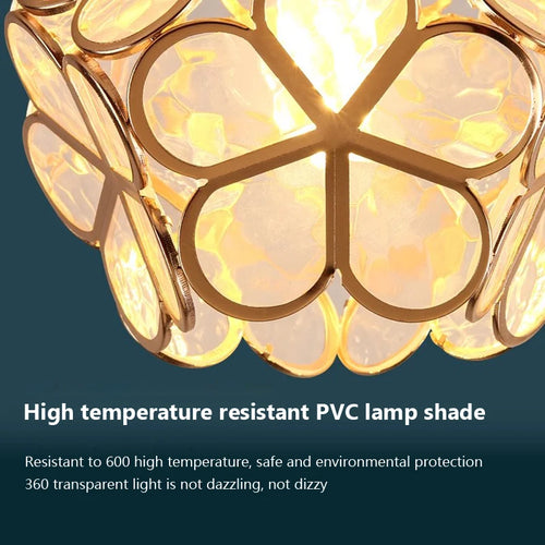 lampe de plafond led moderne à tête unique macaron en forme de pétale - vue 6 sur 20