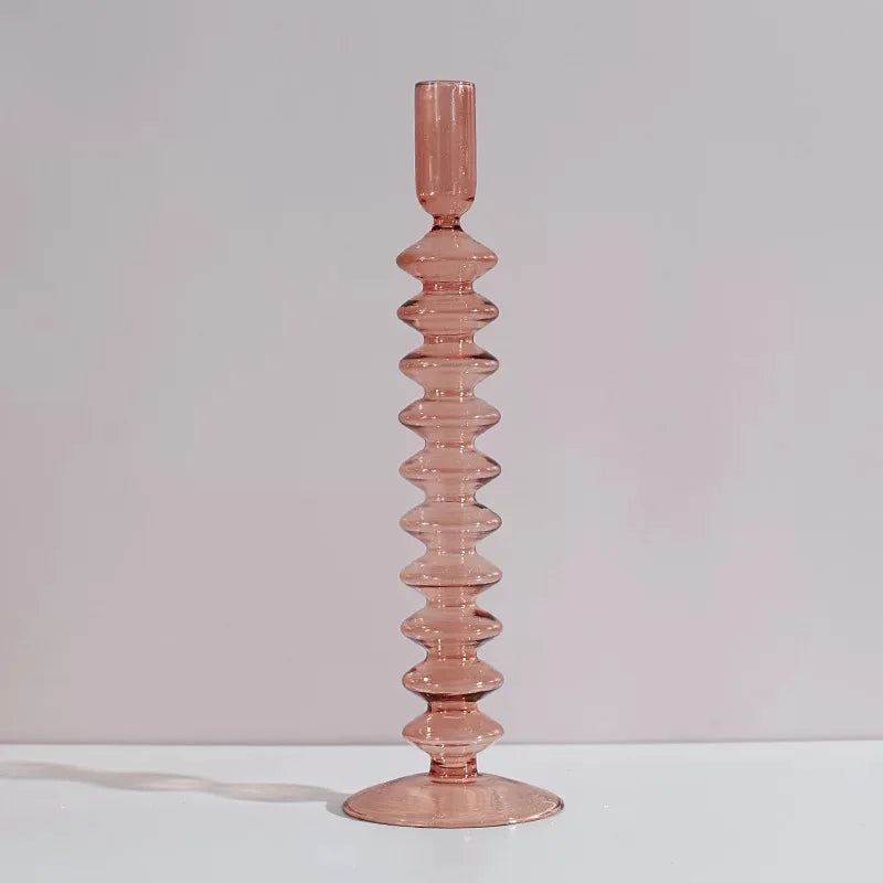 bougeoir en verre pour décoration de mariage et centre de table - vue 22 sur 29