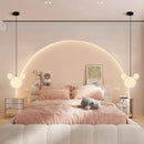 lustre suspension nordique en verre pour enfants créatif