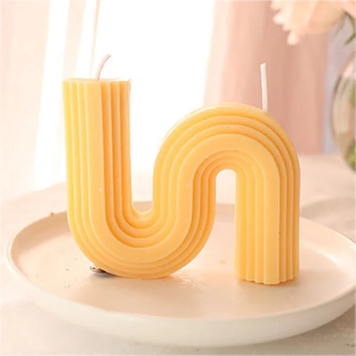 bougies parfumées géométriques en forme de u pour décoration intérieure - vue 22 sur 22