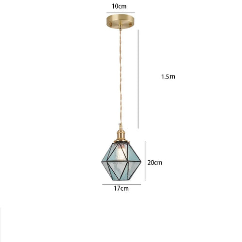 suspension en verre teinté style nordique pour éclairage industriel - vue 16 sur 18