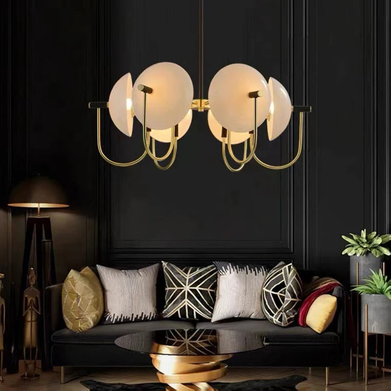 lampe de chevet créative style médiéval minimaliste en verre - vue 5 sur 9