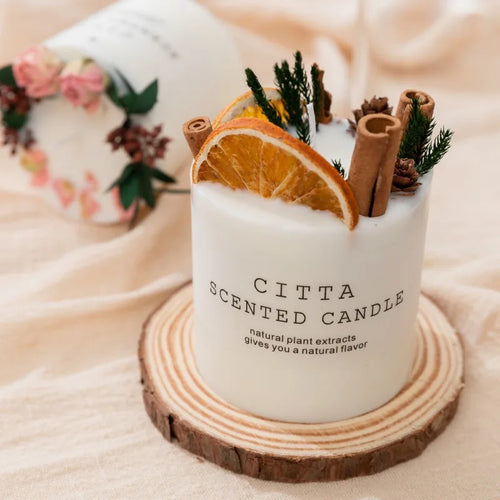 bougie rétro parfumée pour anniversaire et décoration de Noël - vue 2 sur 10