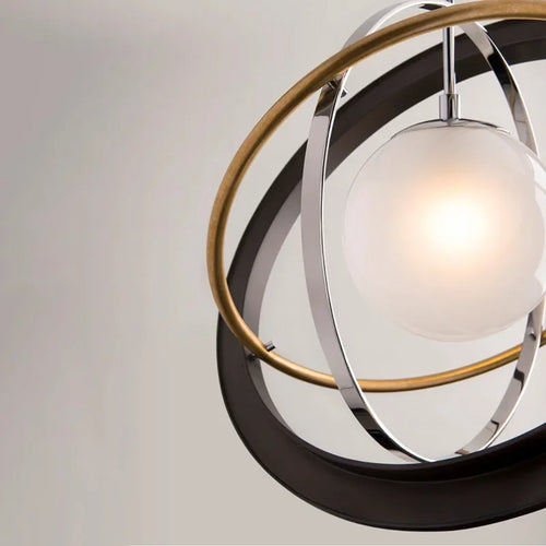 lustre à led design rings of planet pour intérieur suspendu - vue 7 sur 7