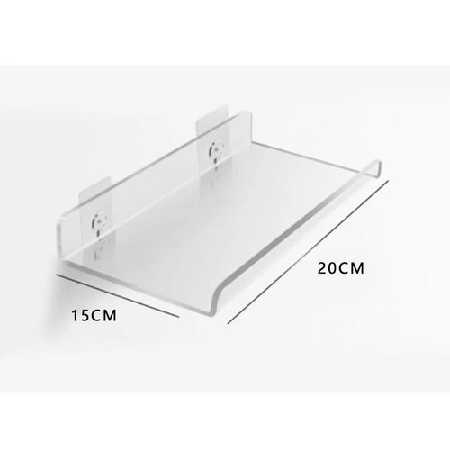 étagère murale flottante en acrylique transparent pour rangement organisé - vue 44 sur 57