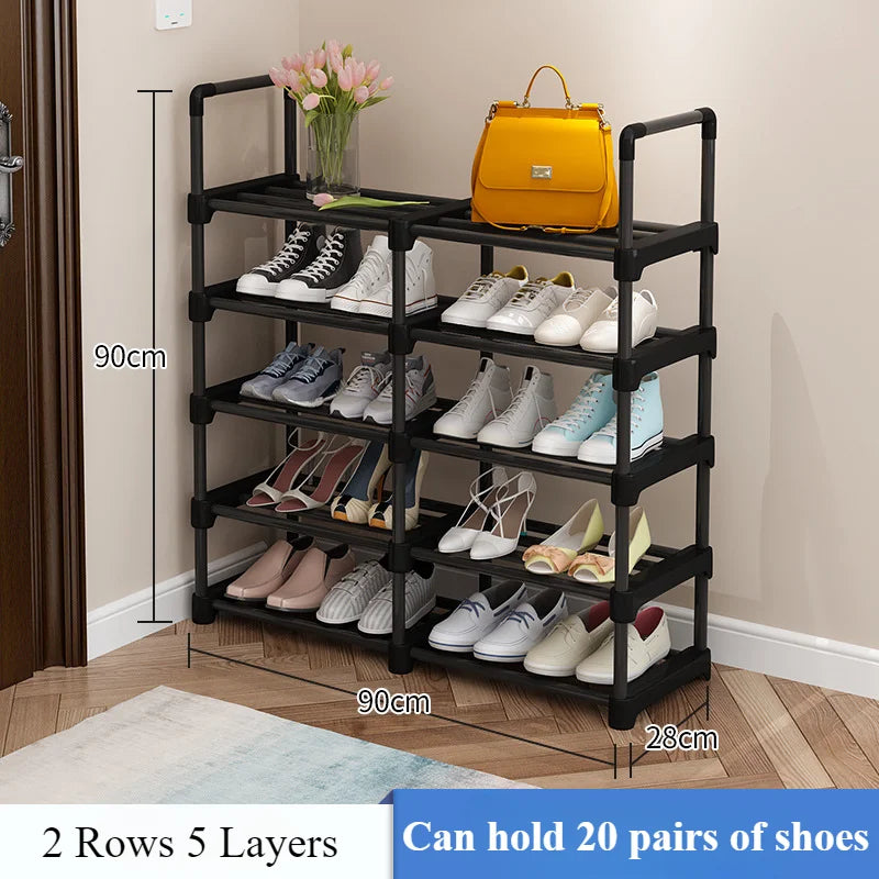étagère à chaussures amovible multicouche pour rangement pratique - vue 9 sur 11
