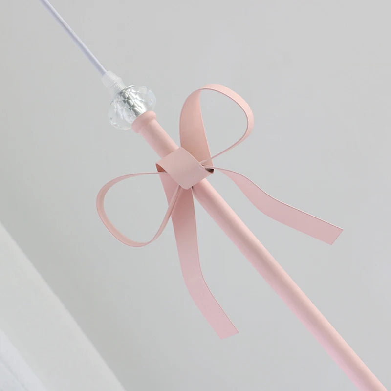 Suspension enfant princesse avec ruban rose