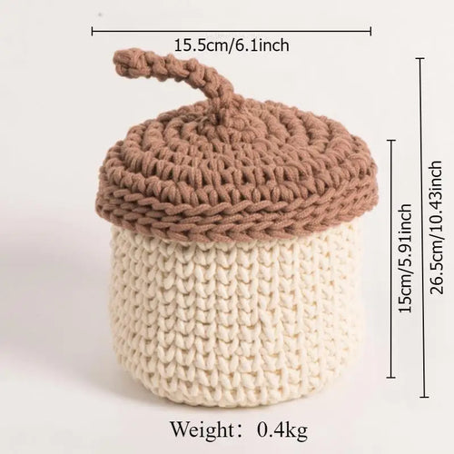 panier de rangement en corde de coton pour plantes et décorations - vue 10 sur 9