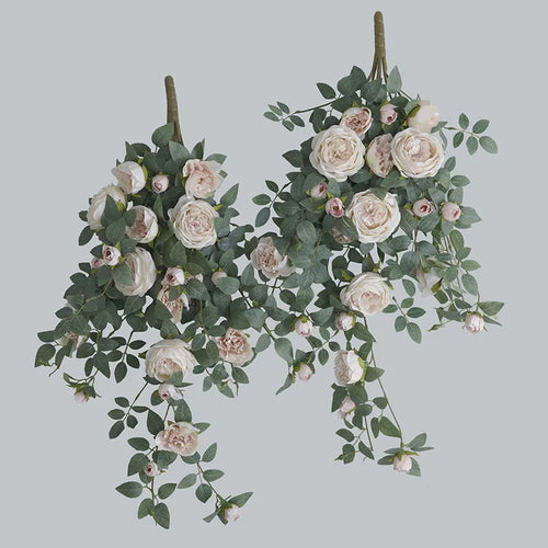 fleurs artificielles suspendues pour décoration extérieure et intérieure - vue 5 sur 12