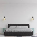 applique murale moderne en verre et cuivre pour luminaires