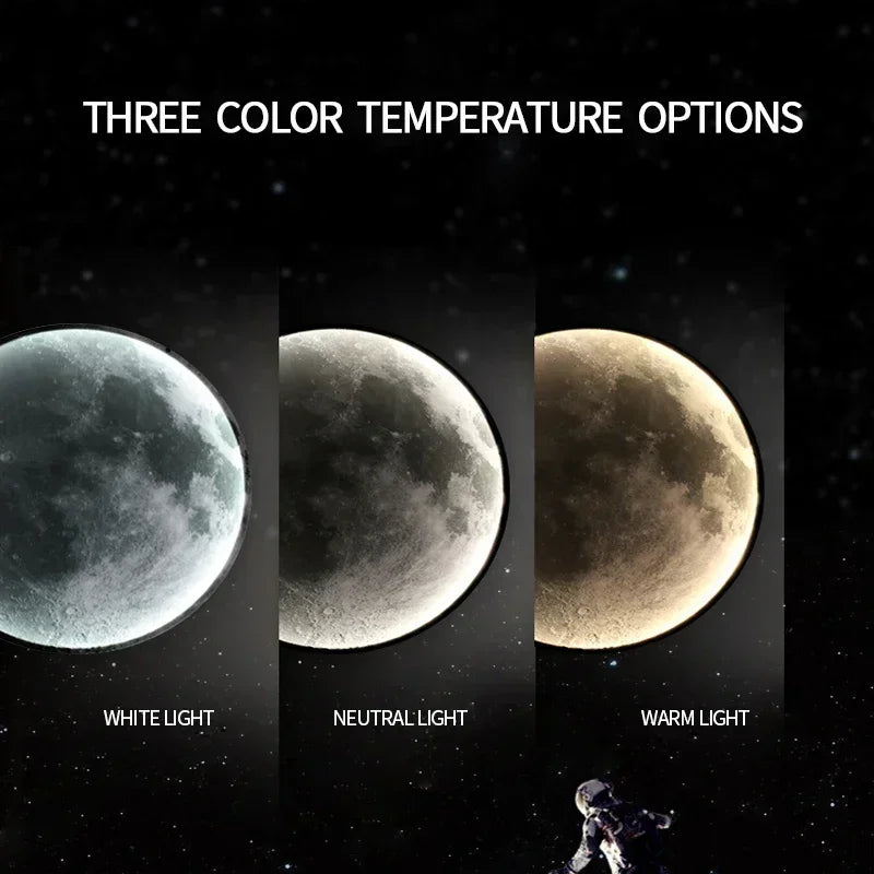 Applique murale led créative en forme de lune pour décoration intérieure - vue 6 sur 20