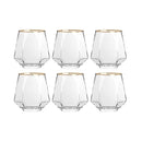 Ensemble 6 verres whisky relief style luxe