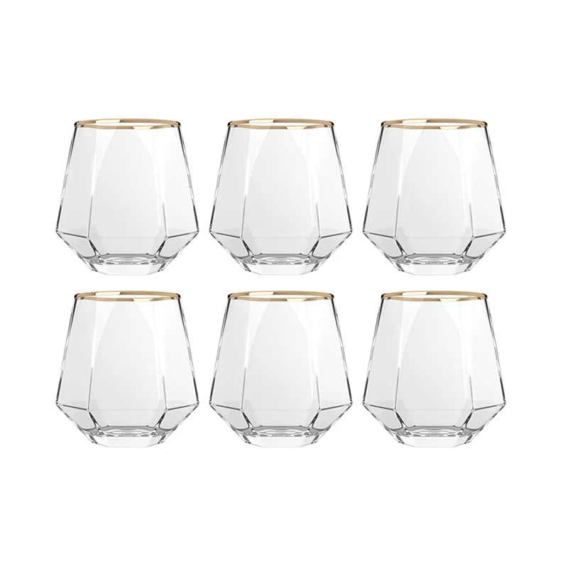 Ensemble 6 verres whisky relief style luxe