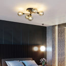 lustre led verre moderne salon maison décor plafonnier