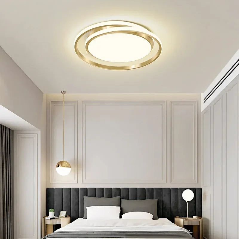 lustre moderne en or pour décoration intérieure élégante - vue 4 sur 10