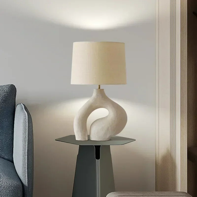 lampe de bureau moderne en tissu pour décoration intérieure nordique