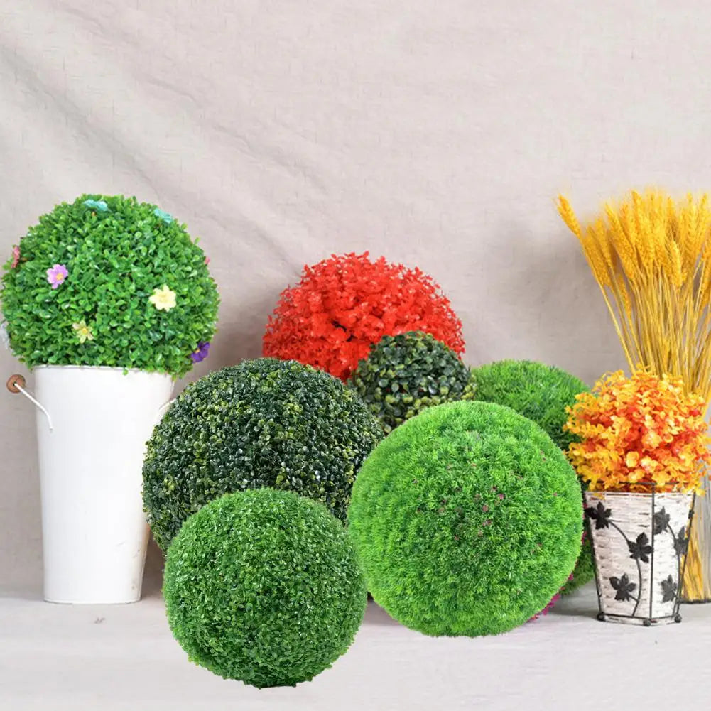 boule de topiaire artificielle décorative pour jardin résistante aux uv - vue 3 sur 10