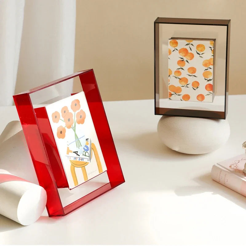 cadre photo acrylique transparent support décoration intérieure bureau - vue 4 sur 14