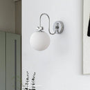 applique murale ronde bauhaus bowknot led chrome